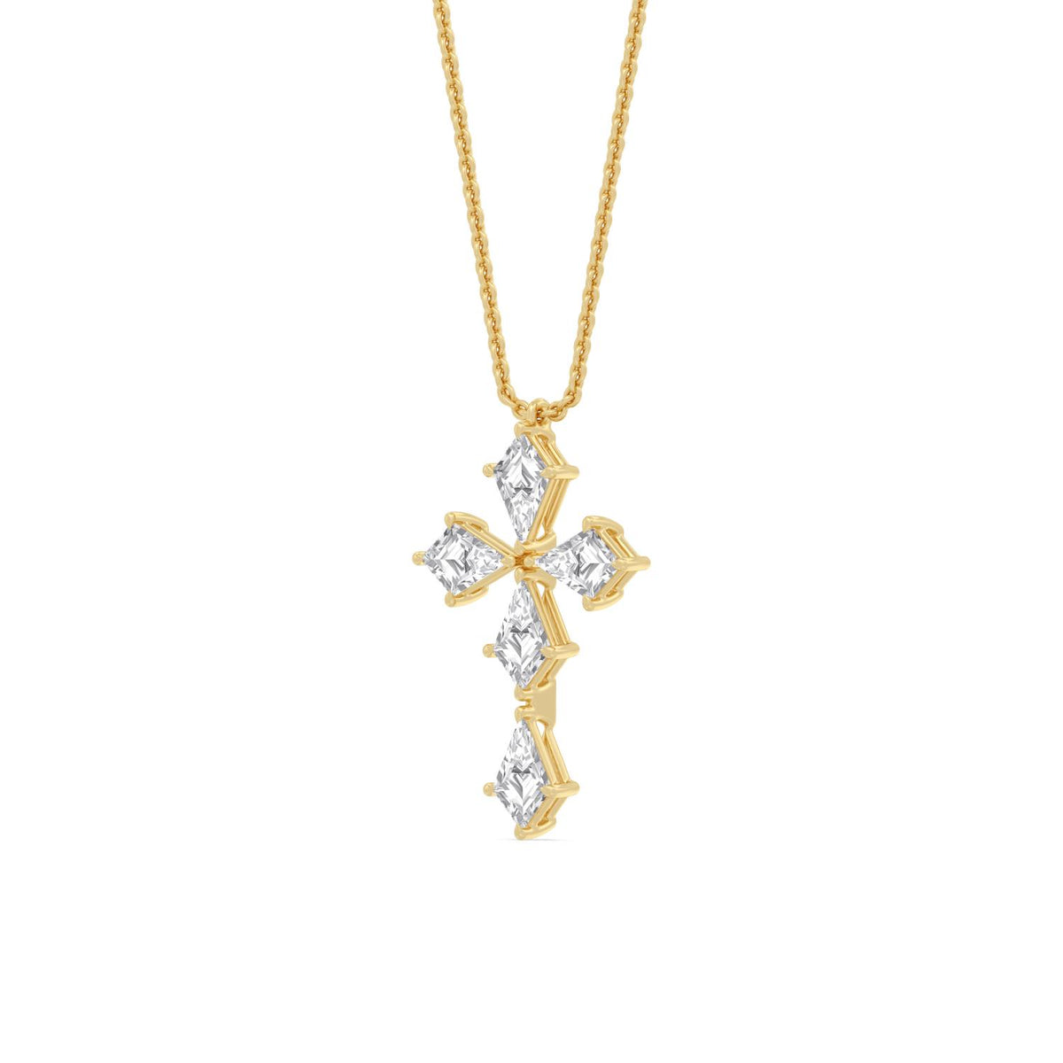 Yellow gold Diamond Pendant · 1.25 ctw