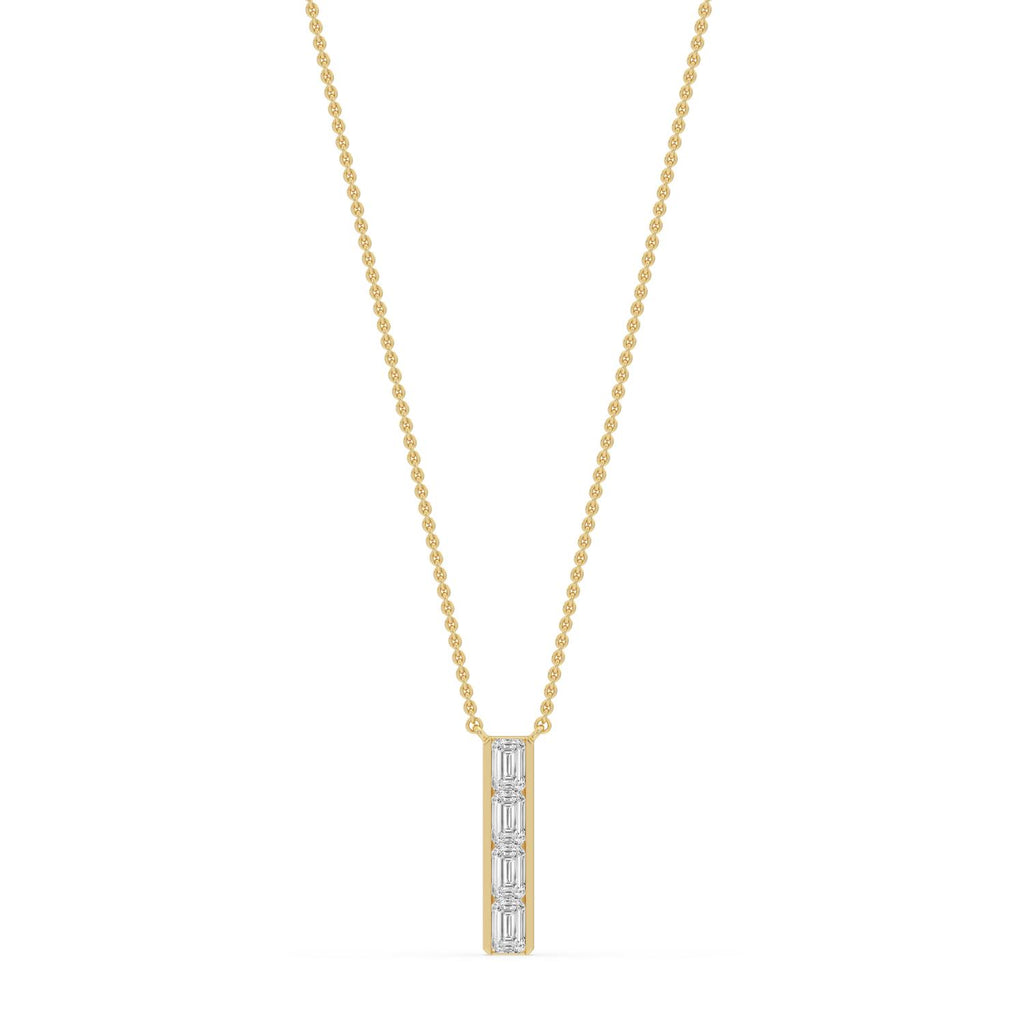 Yellow gold Diamond Pendant · 0.84 ctw