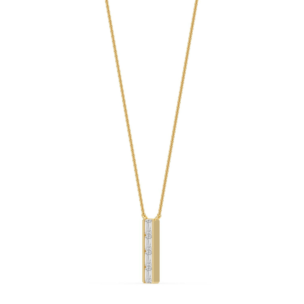 Yellow gold Diamond Pendant · 0.84 ctw
