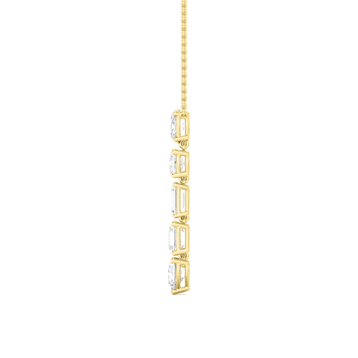 Yellow gold Diamond Pendant · 2.5 ctw