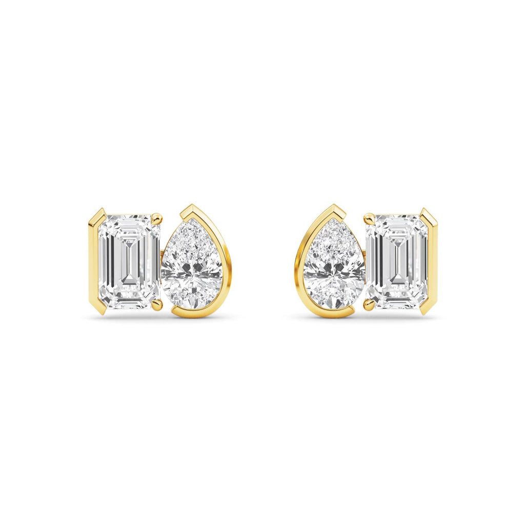 Yellow gold Diamond Earrings · 2.32 ctw