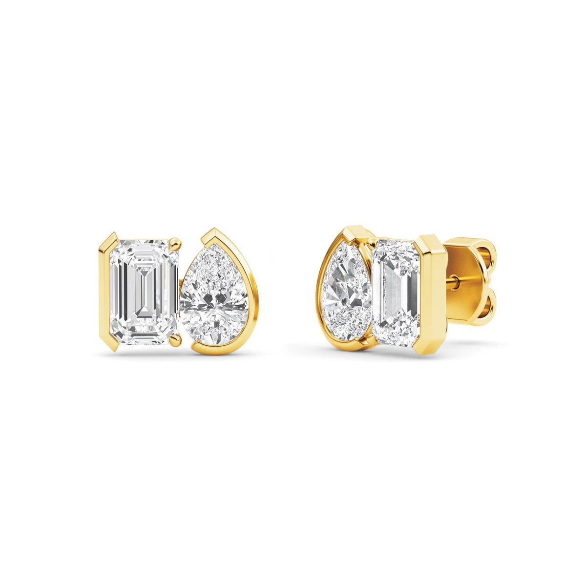 Yellow gold Diamond Earrings · 2.32 ctw