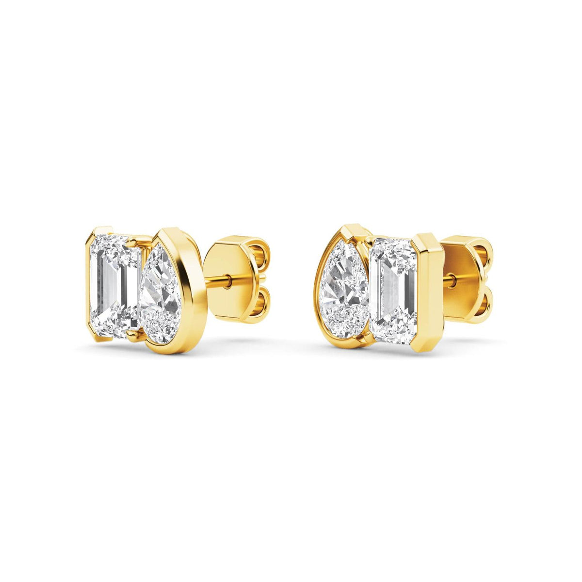 Yellow gold Diamond Earrings · 2.32 ctw