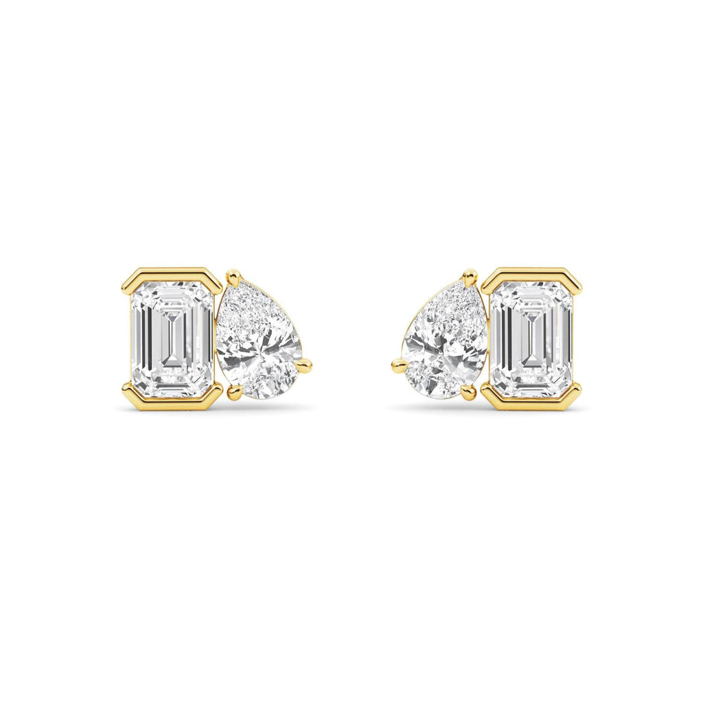 Yellow gold Diamond Earrings · 2.35 ctw
