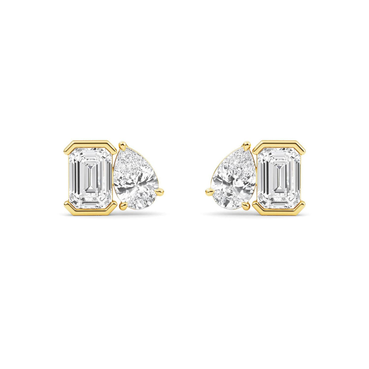 Yellow gold Diamond Earrings · 2.35 ctw