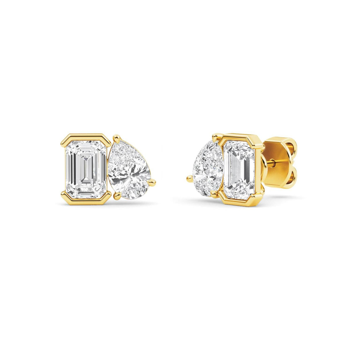 Yellow gold Diamond Earrings · 2.35 ctw