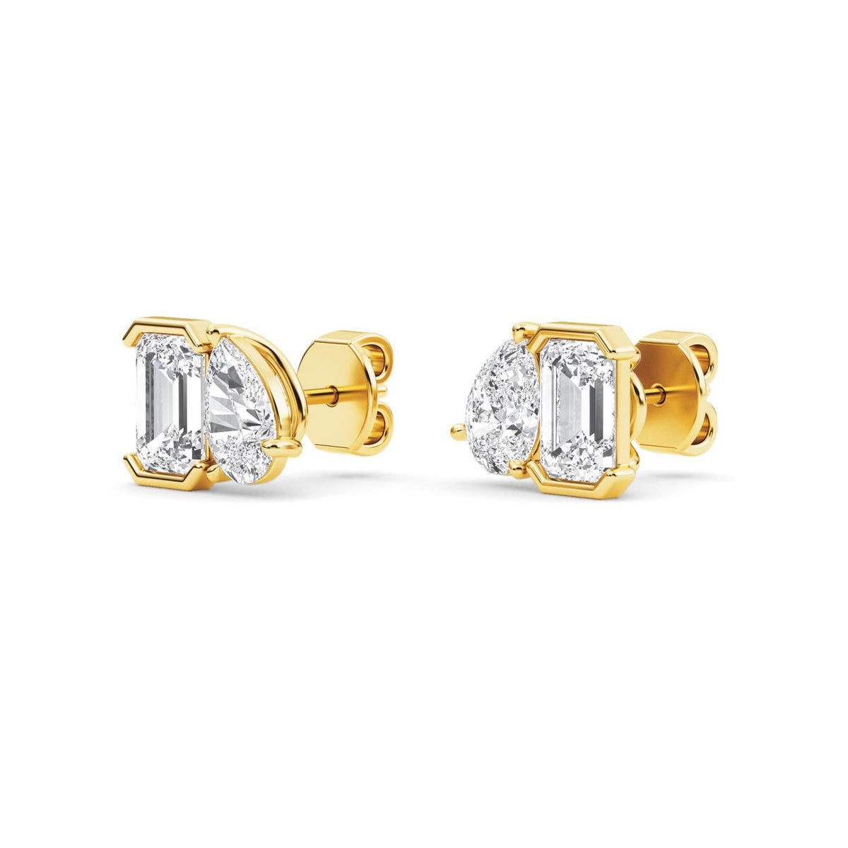 Yellow gold Diamond Earrings · 2.35 ctw