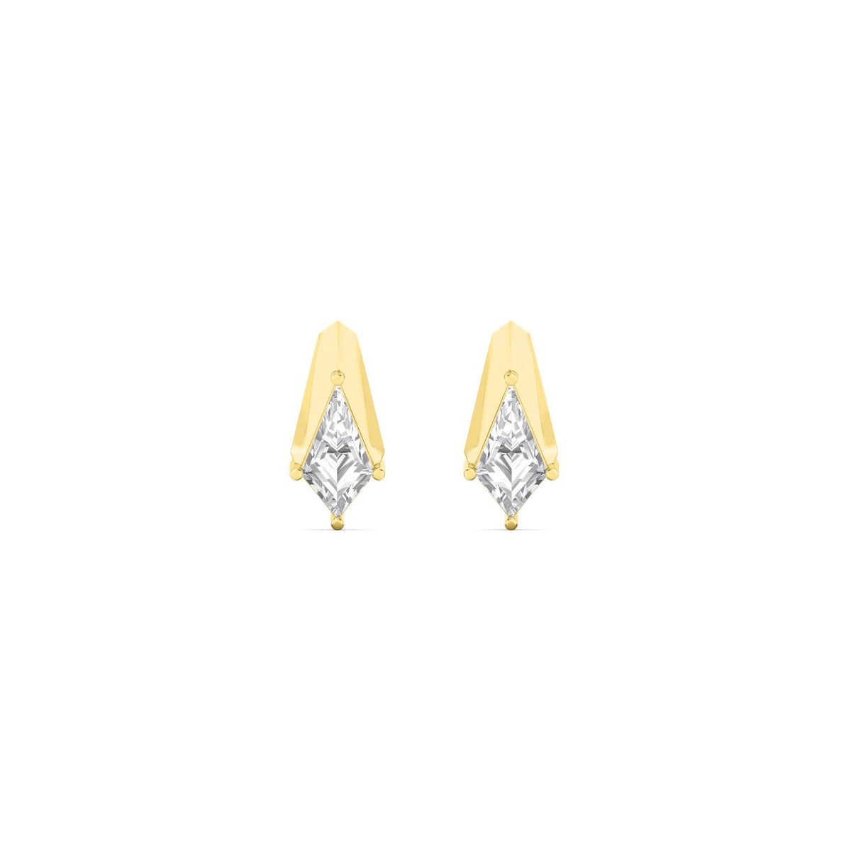 Yellow gold Diamond Earrings · 1.2 ctw