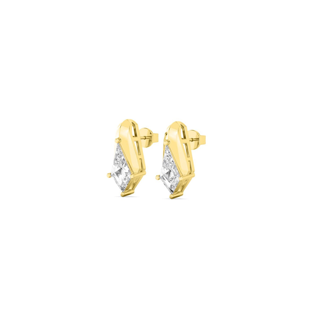 Yellow gold Diamond Earrings · 1.2 ctw