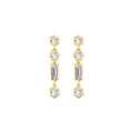 Yellow gold Diamond Earrings · 1.88 ctw
