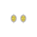 Yellow & White gold Diamond Earrings · 2.39 ctw