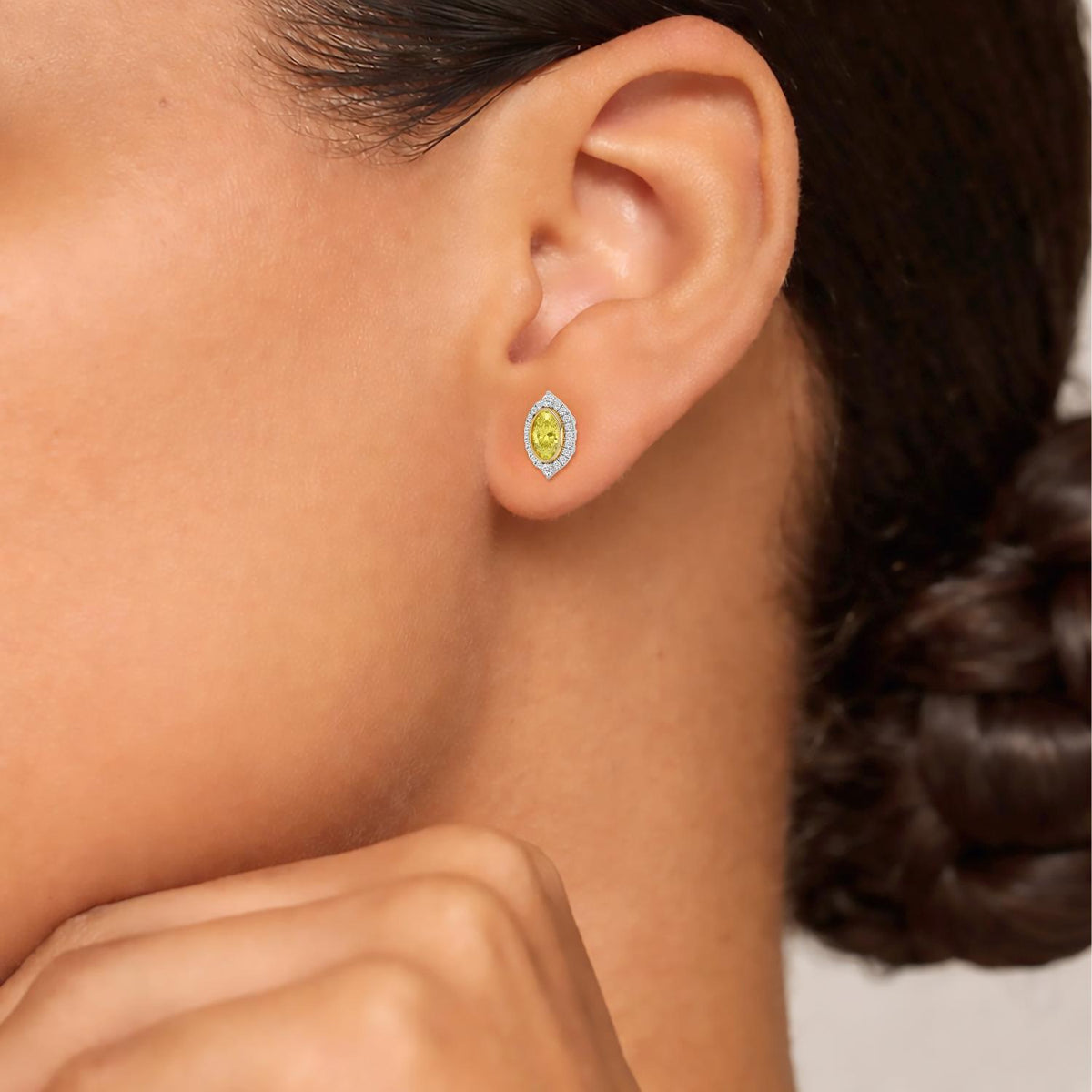 Yellow & White gold Diamond Earrings · 2.39 ctw