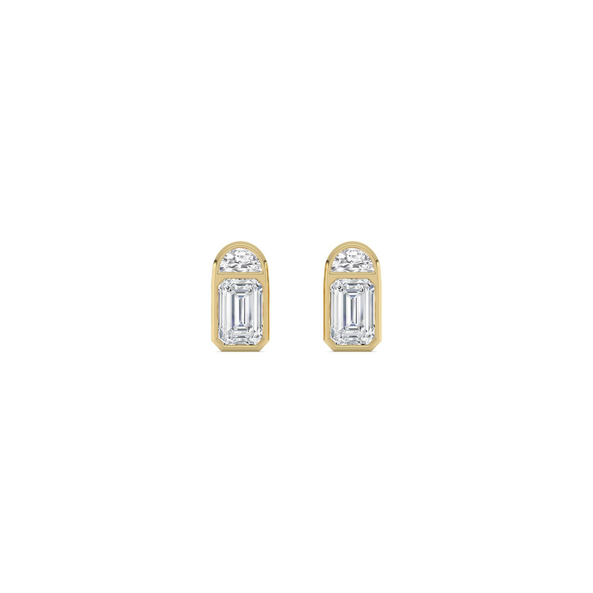 Yellow gold Diamond Earrings · 1.64 ctw