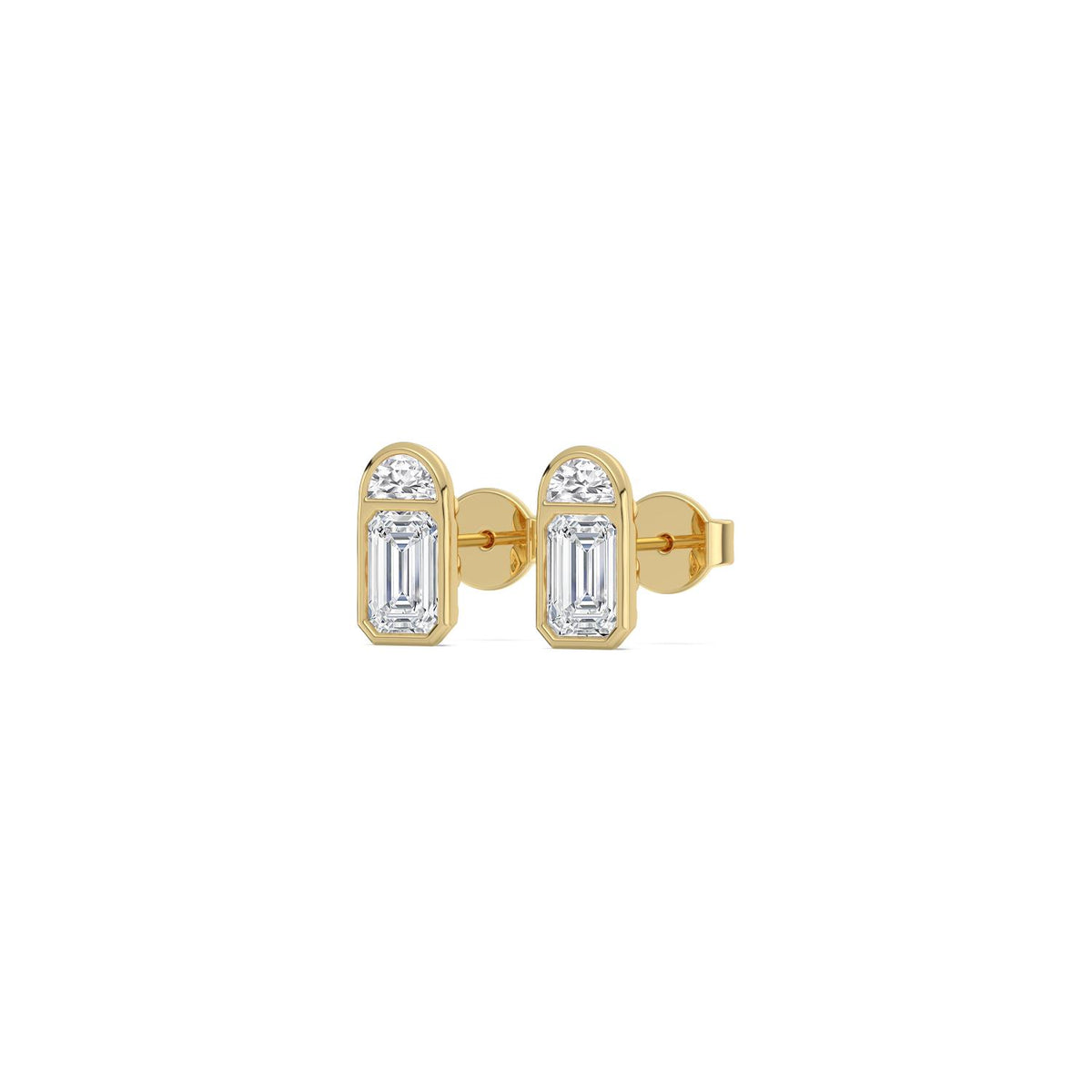 Yellow gold Diamond Earrings · 1.64 ctw