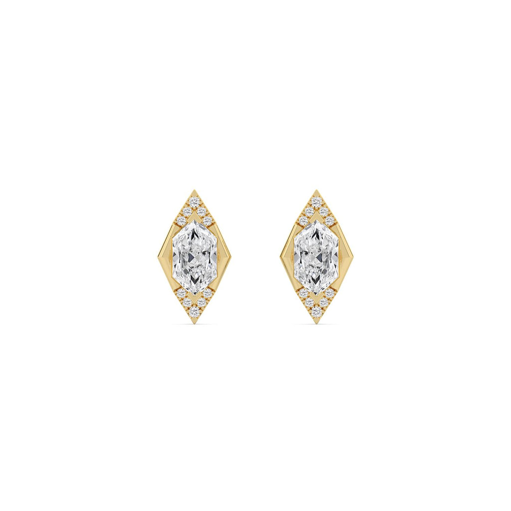 Yellow gold Diamond Earrings · 1.51 ctw