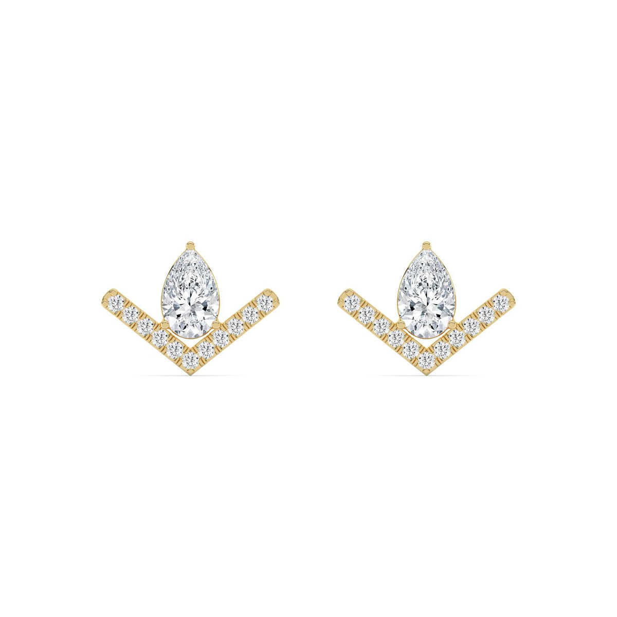 Yellow gold Diamond Earrings · 1.81 ctw