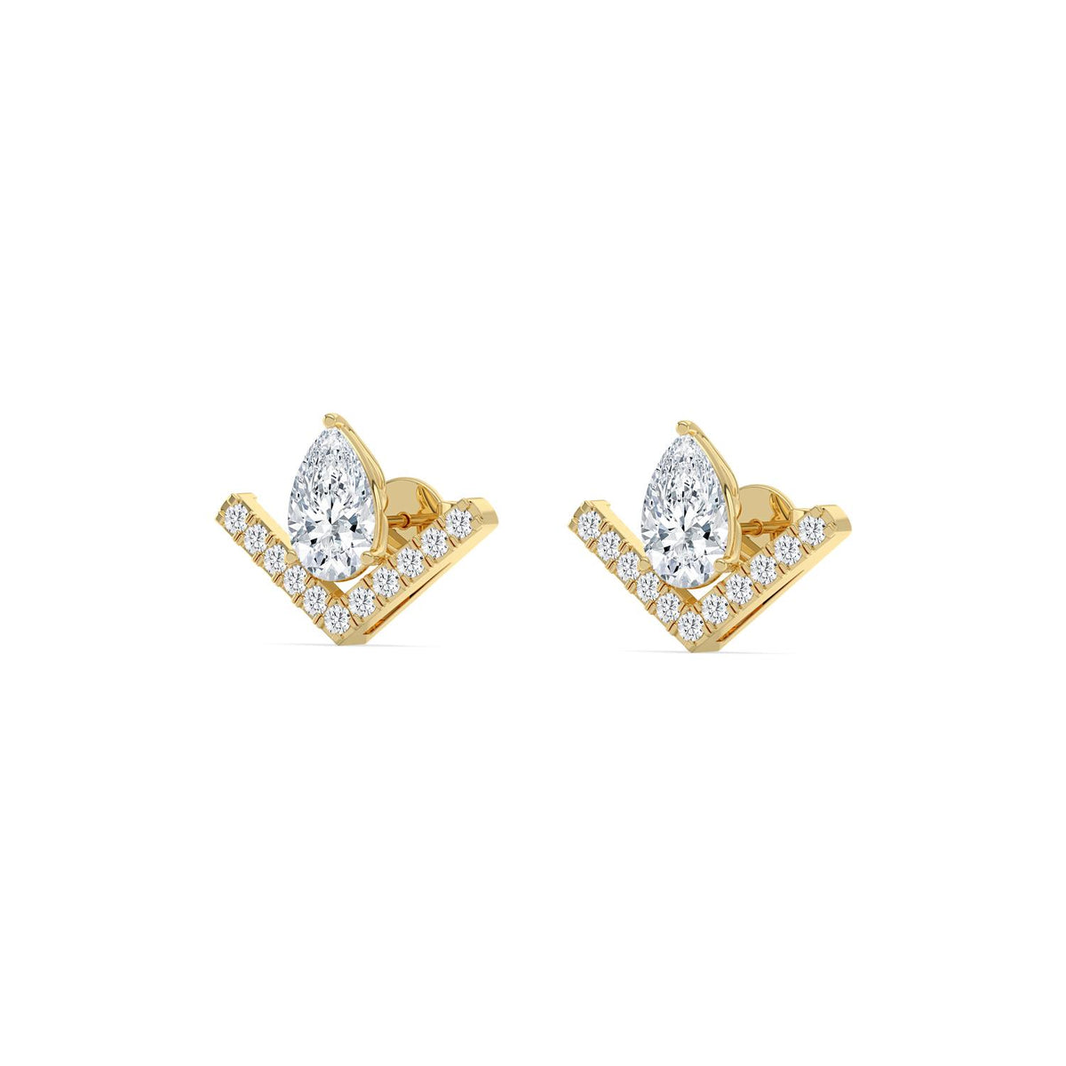 Yellow gold Diamond Earrings · 1.81 ctw