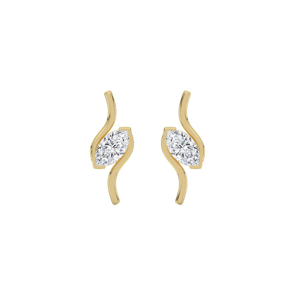 Yellow gold Diamond Earrings · 1.5 ctw