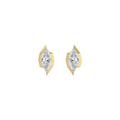 Yellow gold Diamond Earrings · 2 ctw