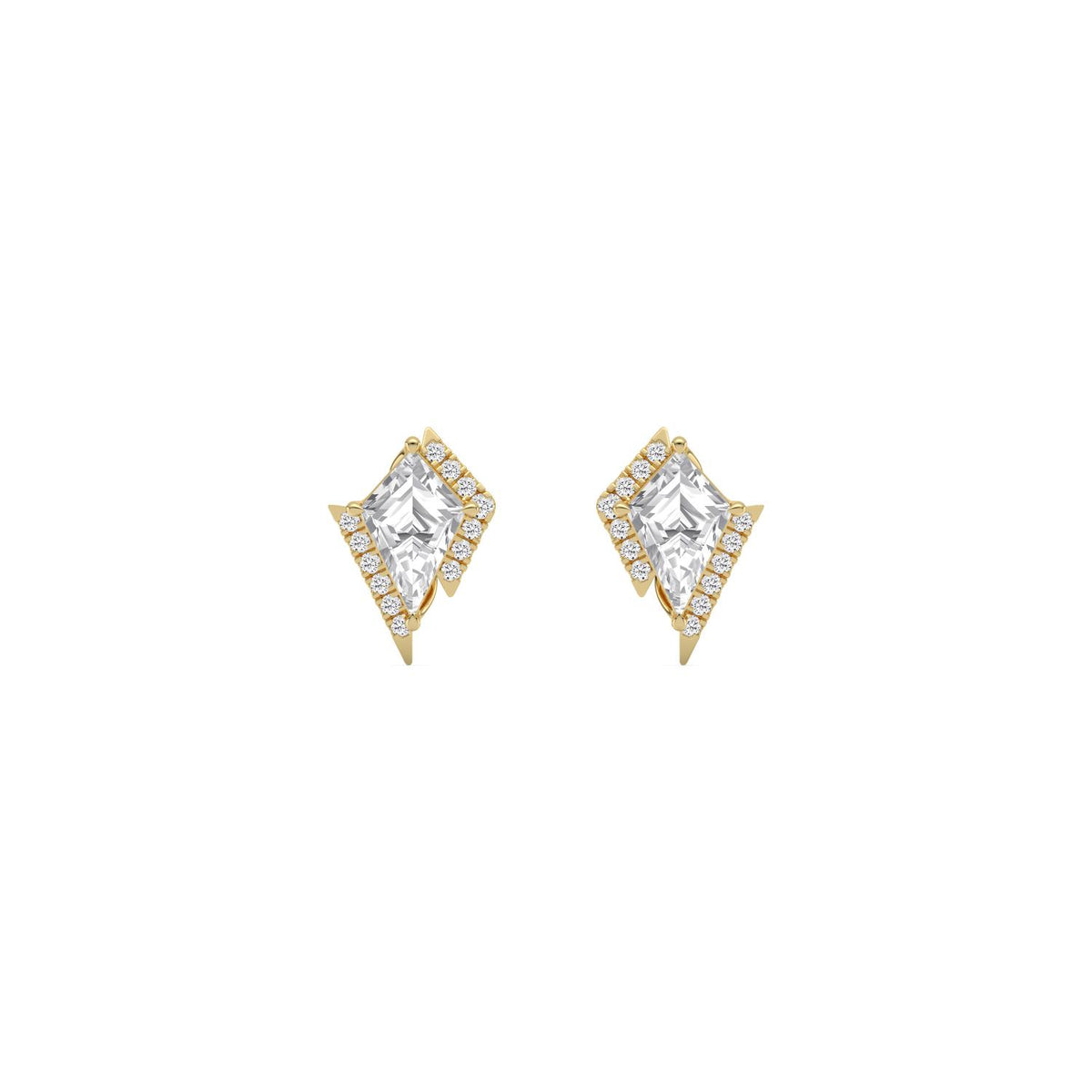 Yellow gold Diamond Earrings · 1.5 ctw