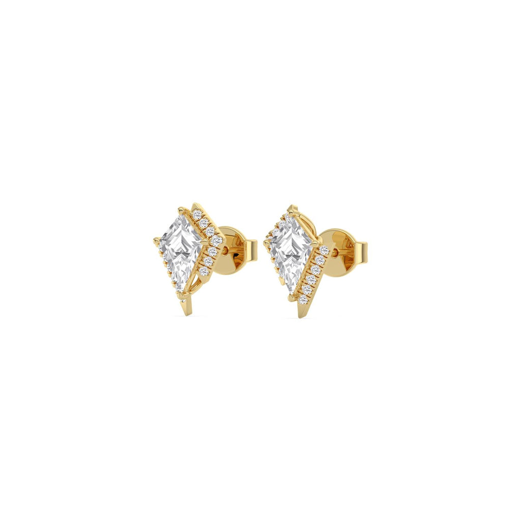 Yellow gold Diamond Earrings · 1.5 ctw