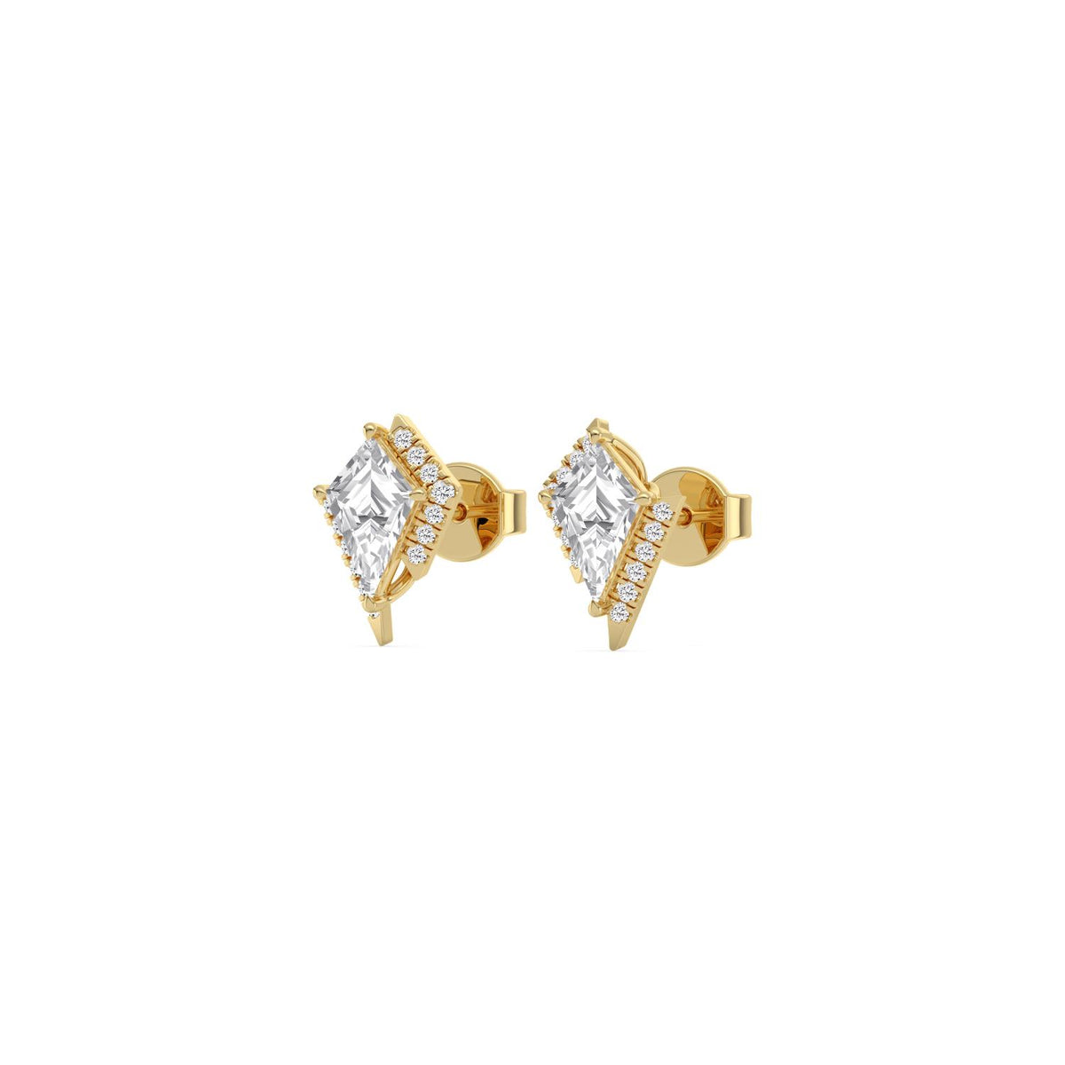 Yellow gold Diamond Earrings · 1.5 ctw