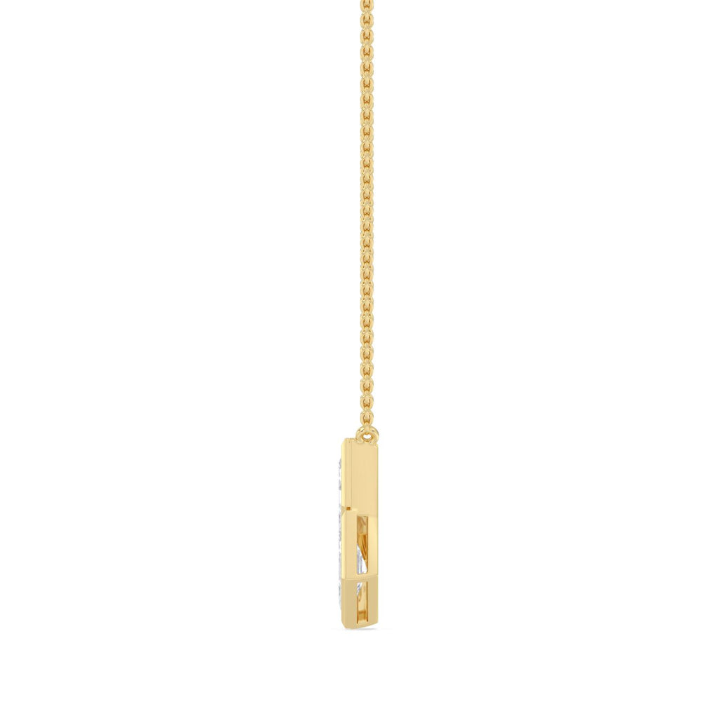 Yellow gold Diamond Pendant · 1 ctw