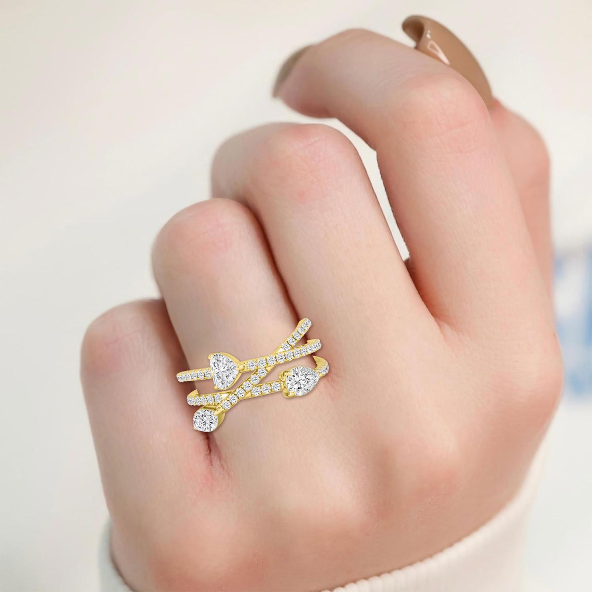 Yellow gold Diamond Ring · 1.63 ctw