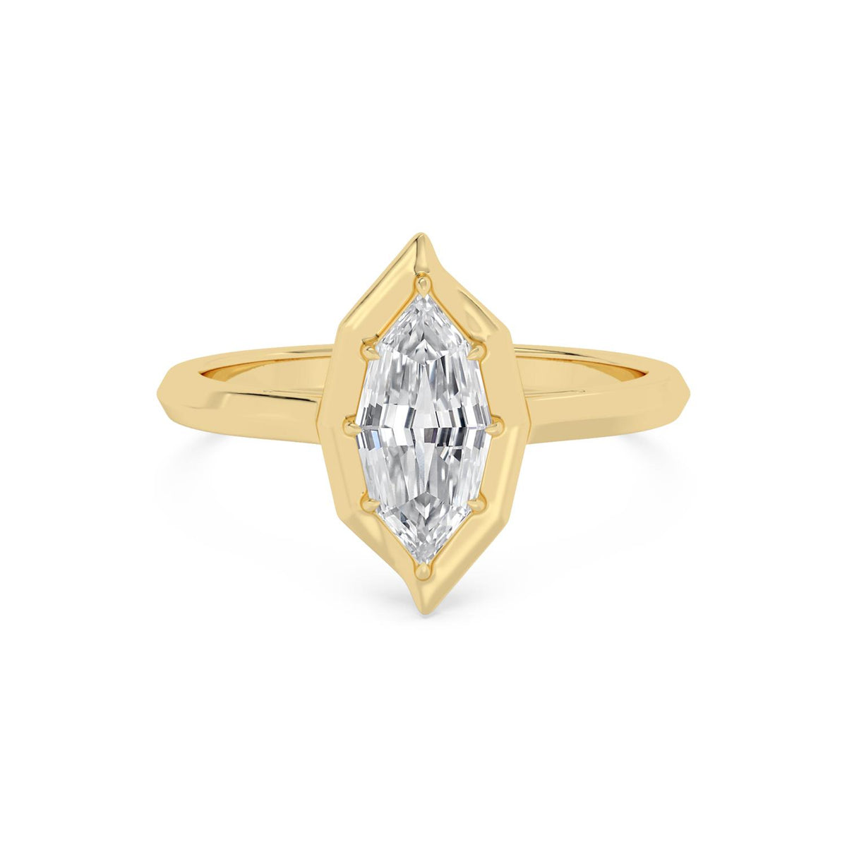 Yellow gold Diamond Ring · 1.00 ctw