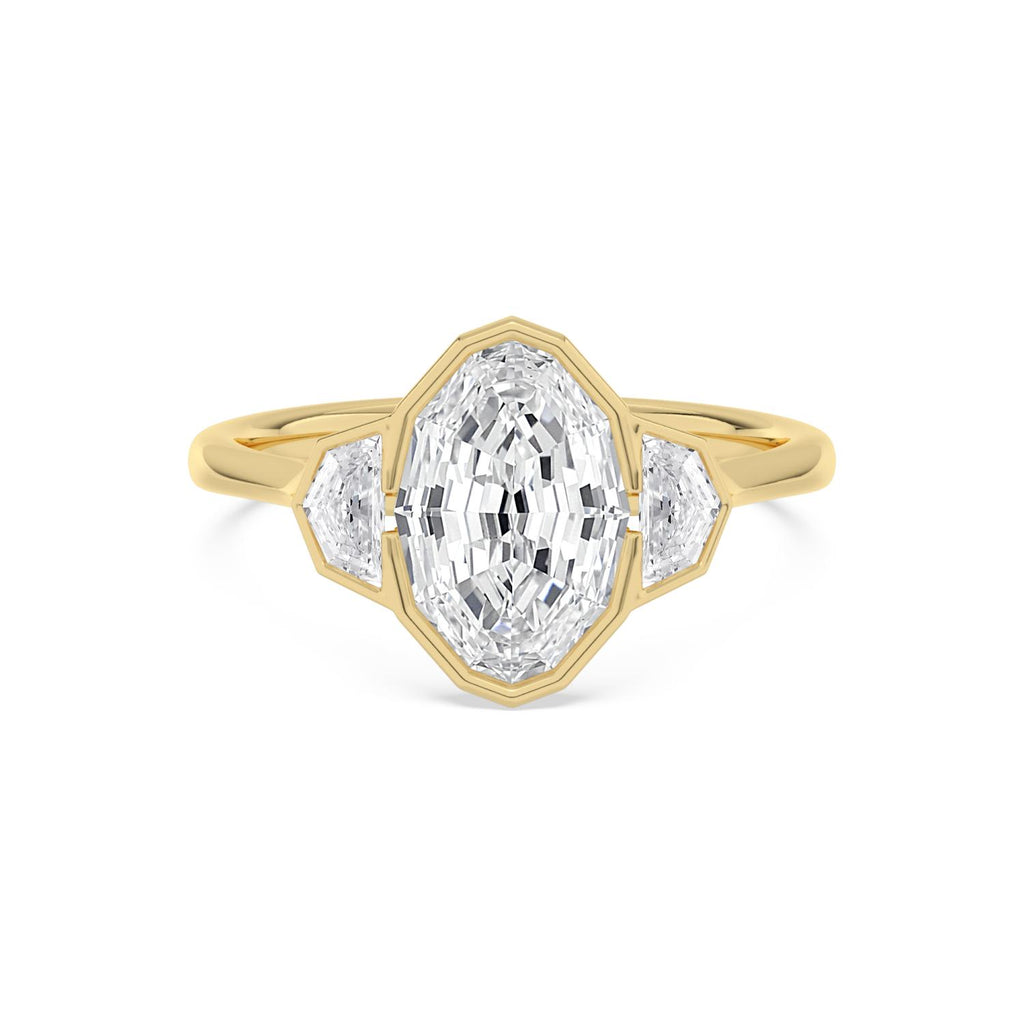 Yellow gold Diamond Ring · 2.9 ctw
