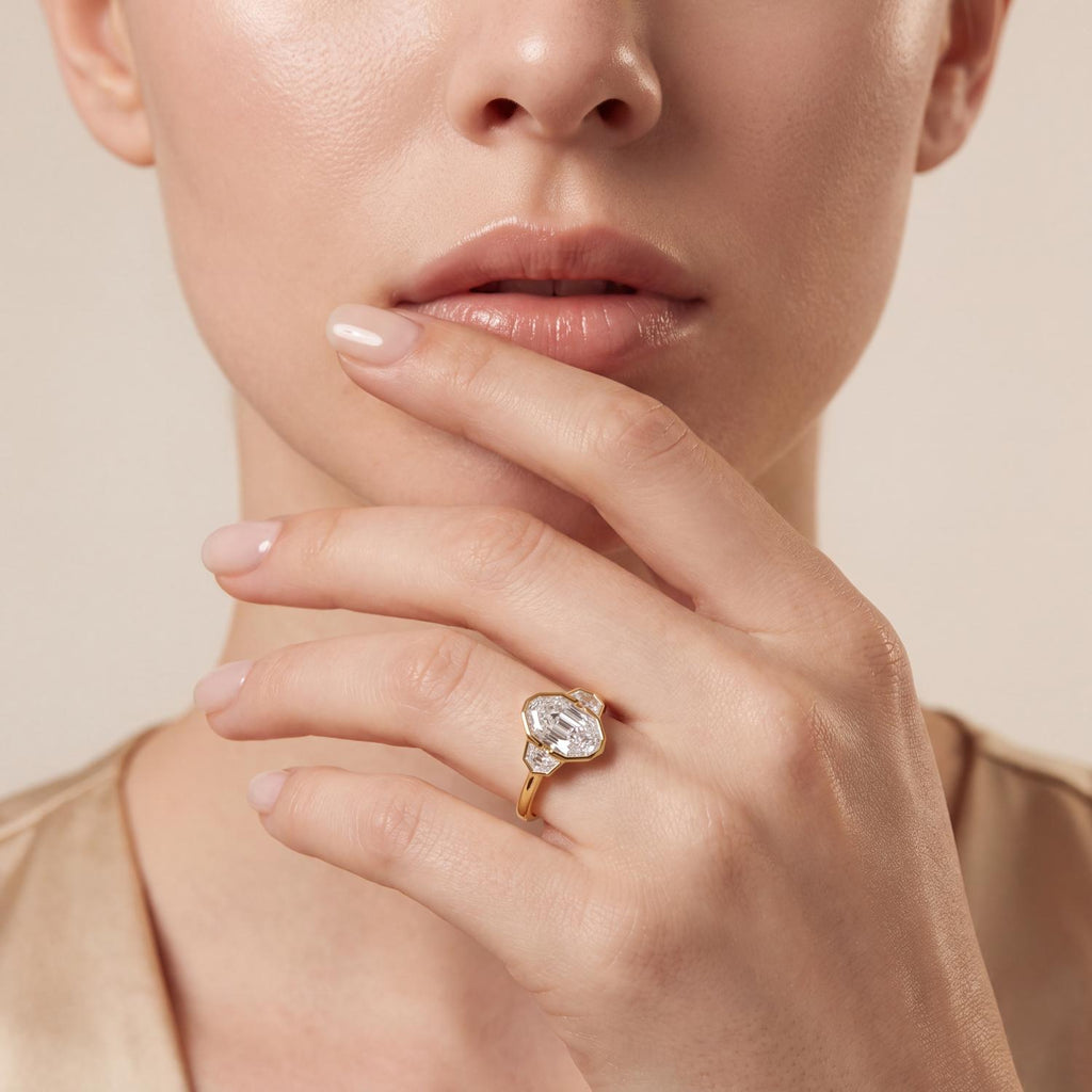 Yellow gold Diamond Ring · 2.9 ctw