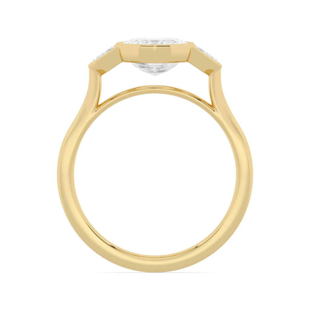 Yellow gold Diamond Ring · 2.9 ctw