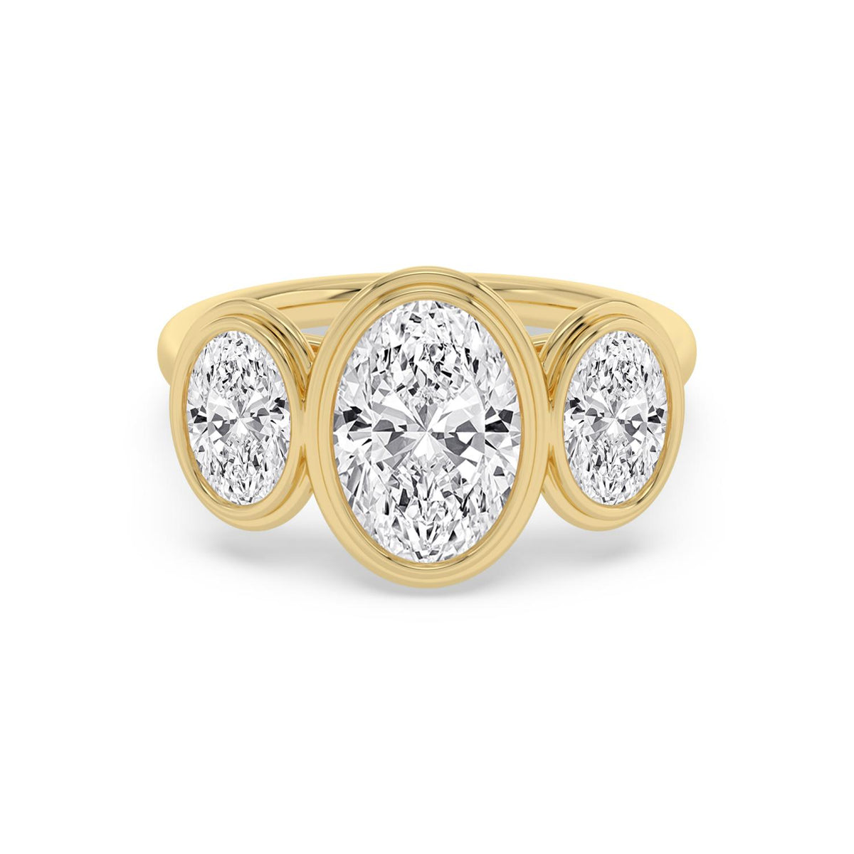 Yellow gold Diamond Ring · 3.26 ctw