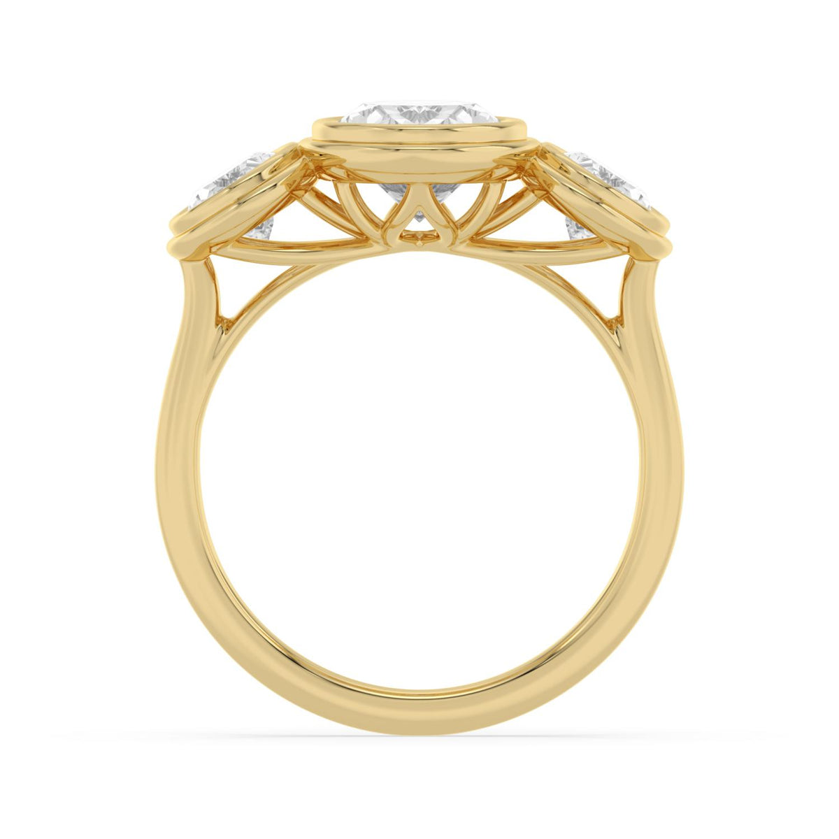 Yellow gold Diamond Ring · 3.26 ctw