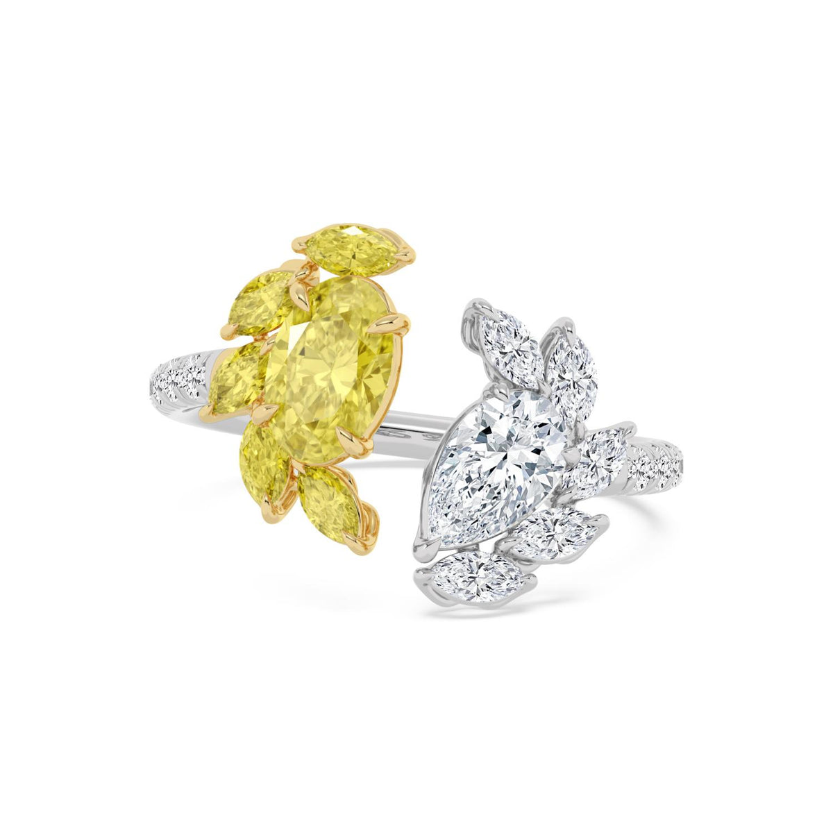 Yellow & White gold Yellow Oval Diamond Ring · 2.46 ctw