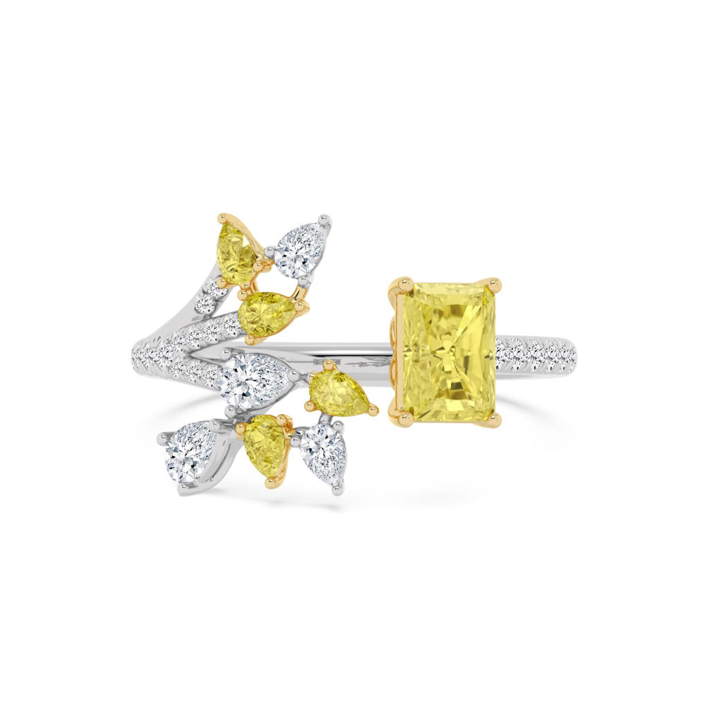 Yellow & White gold Yellow Round Diamond Ring · 1.48 ctw