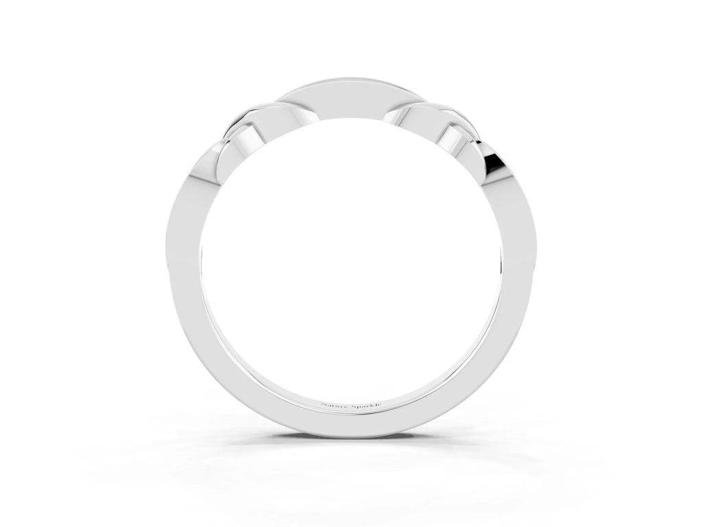 Twisted Marquise Tanzanite Pavé Band in Platinum with Shared Prong Setting