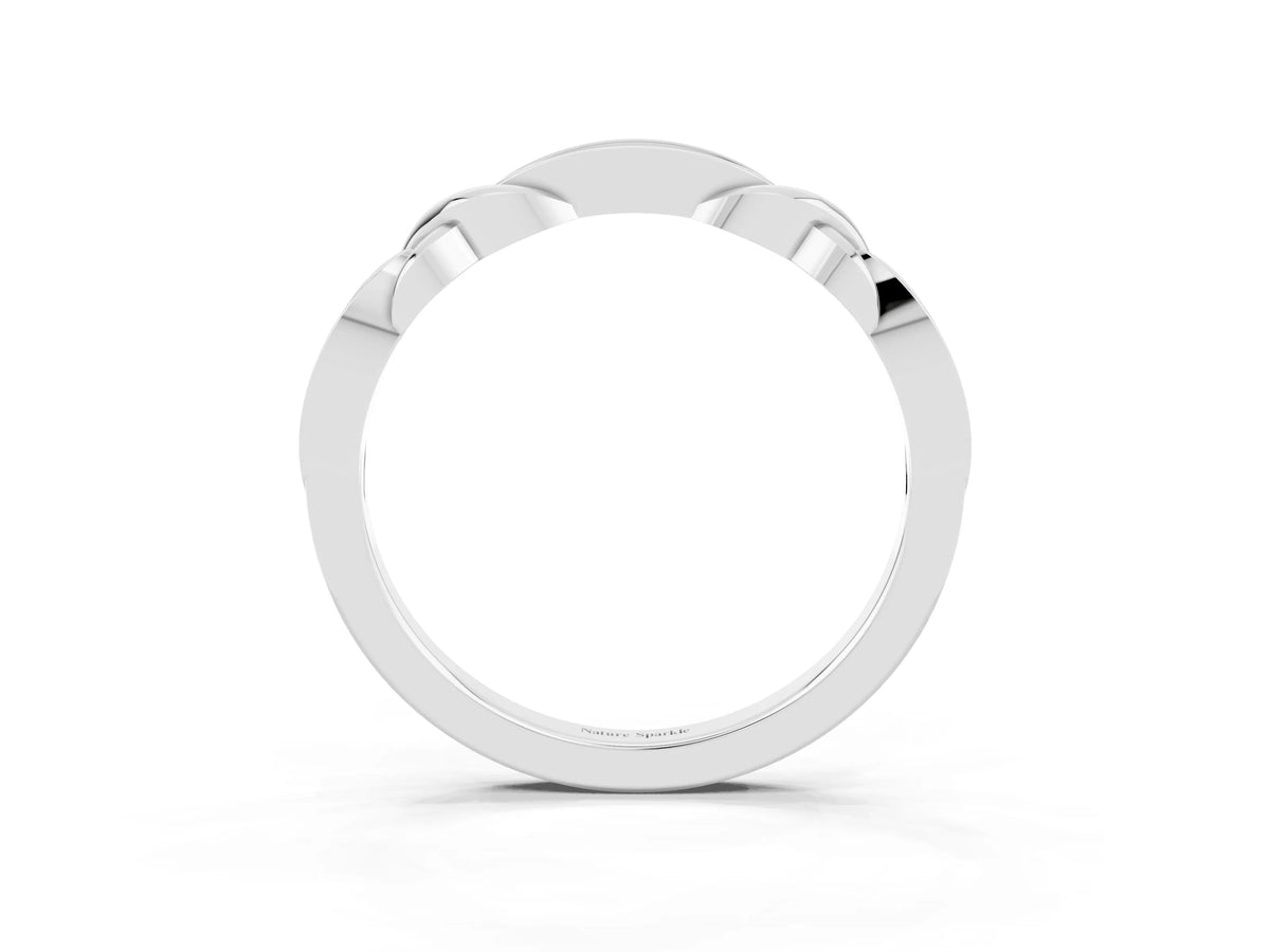 Twisted Marquise Tanzanite Pavé Band in Platinum with Shared Prong Setting