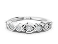 White gold Bezel Set Mixed Shape Diamond Eternity Band