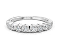 White gold Bezel Set Round Diamond Eternity Band