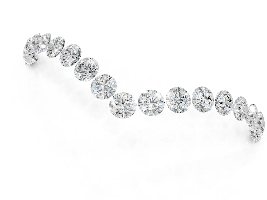 White gold Pavé Round Diamond Chevron Band with Shared Prong Setting