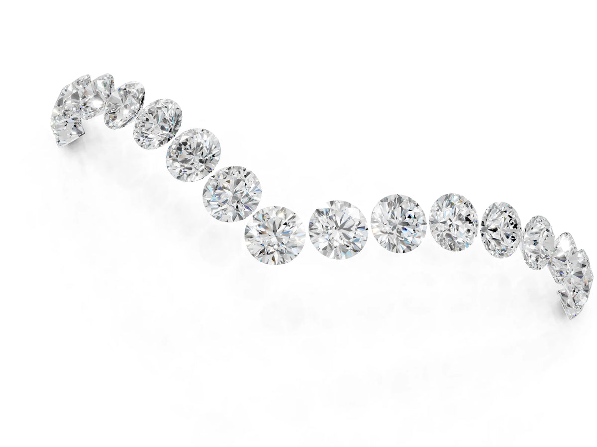 White gold Pavé Round Diamond Chevron Band with Shared Prong Setting
