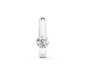 White gold Round Bezel-Set Diamond Pendant