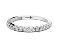 White gold Round Cut Diamond Pavé Set Eternity Band