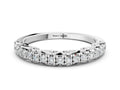 White gold Round Cut Diamond Prong Set Eternity Band