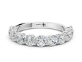 White gold Round Diamond Shared Prong Eternity Band