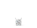 Silver Round Solitaire Pendant with Four-Prong Basket Setting